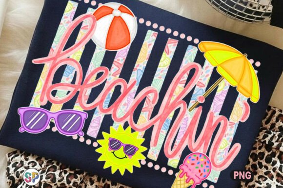 Download Summer Beachin Coastal Girly Shirt Png - Premium Bundle