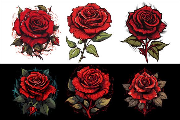 Download Watercolor Red Rose Floral Bouquet - Premium Resources